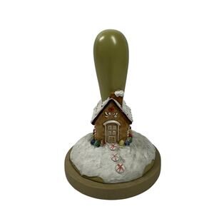 Vintage Brown Bag Cookie Art Press Stamp #29 Gingerbread House Holiday 1997